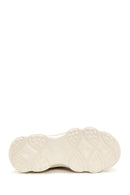 Women's Beige Lace-Up Chunky Sole Sneakers | Derimod