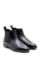 Women's Leather Crocodile Pattern Boots | Derimod
