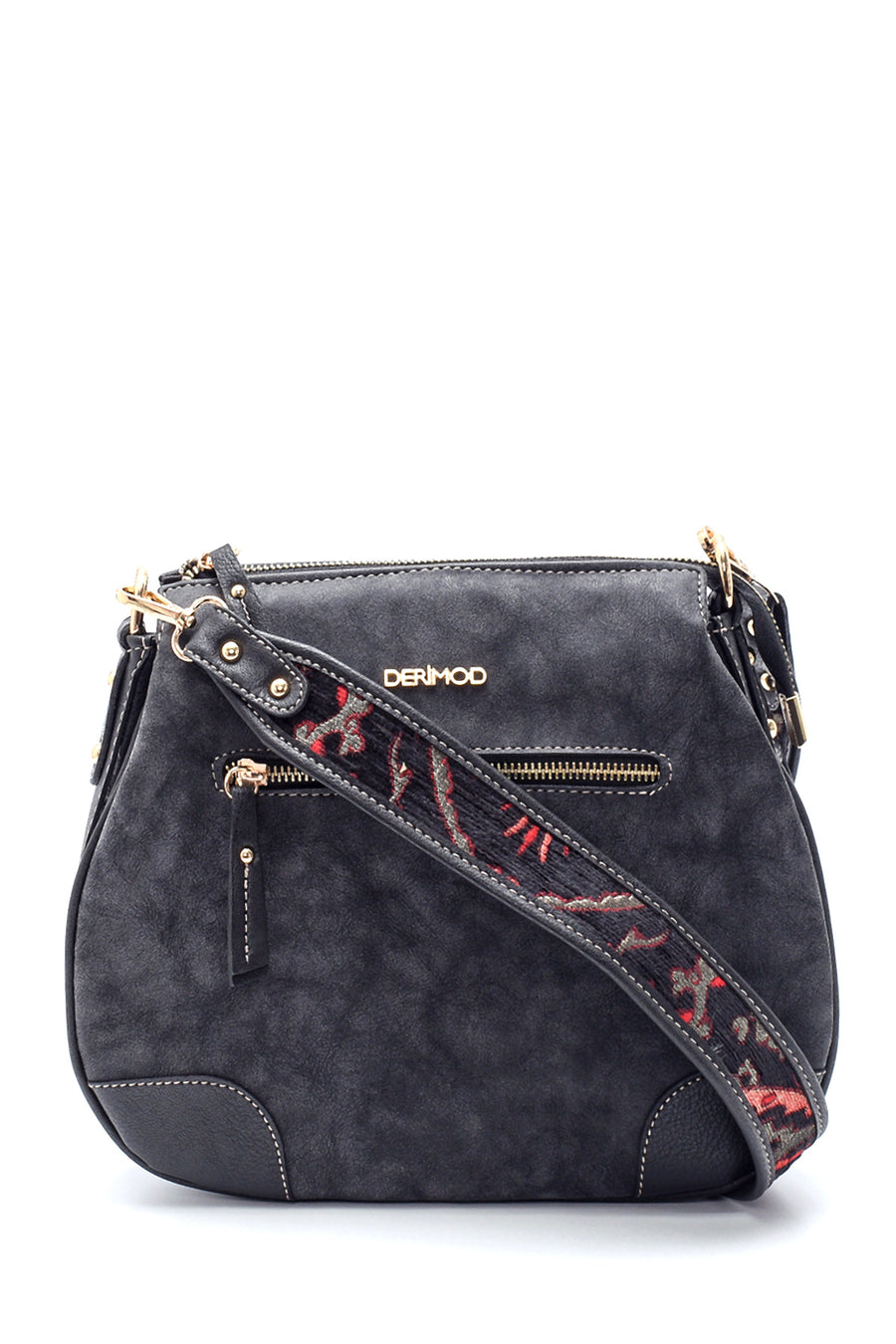 Women's Nubuck Strap Detailed Crossbody Bag 20WBD2105V3 | Derimod