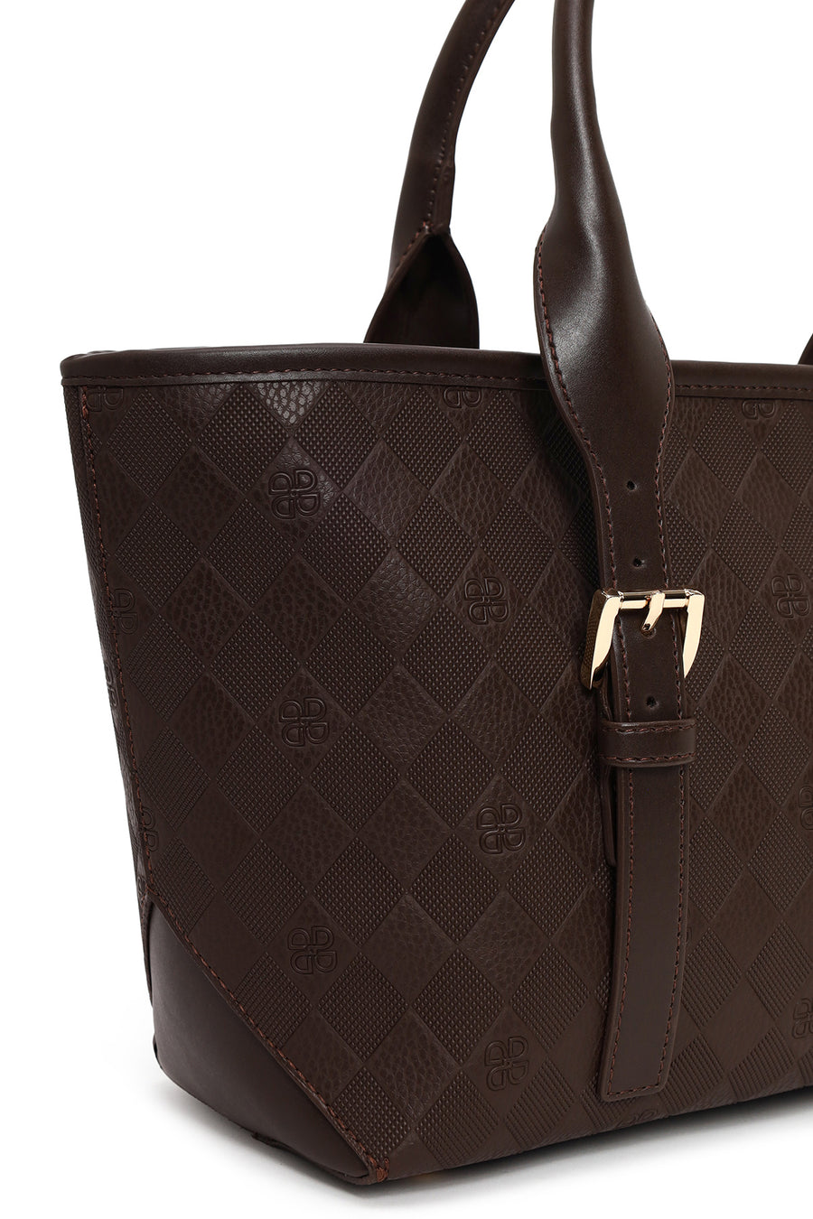 Woman Brown Long-Strap Printed Shoulder Bag