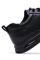 Male Black Lace-Up Leather Sneaker | Derimod