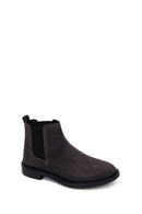 Male Grey Suede Chelsea Boots | Derimod