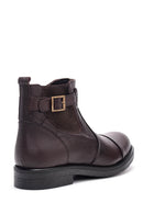 Men's Buckle Leather Boots | Derimod