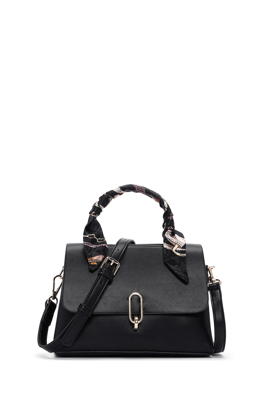 Woman Black Long-Handled Shoulder Bag with Accessory 26PBD280018 | Derimod