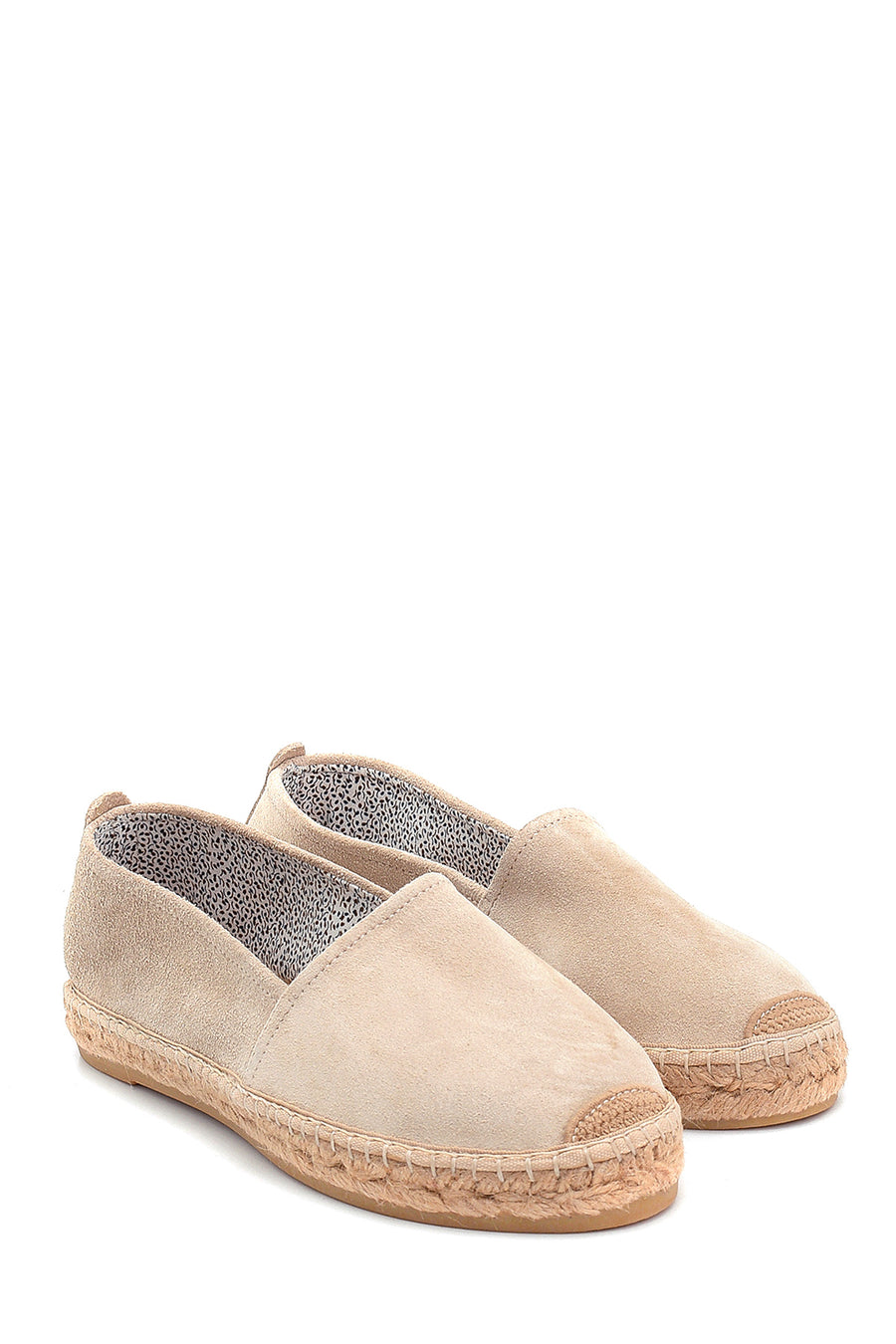 Women's Suede Wicker Detailed Espadrille