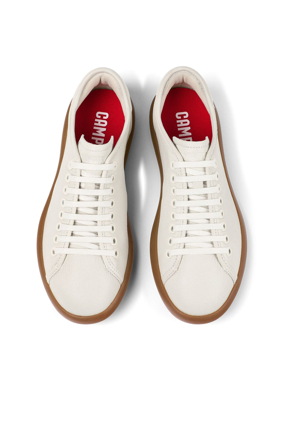 Camper Women's White Pelotas Soller Lace-up Leather Casual Sneaker