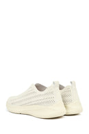 Women's Cream Suede Comfort Shoes | Derimod
