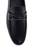 Erkek Siyah Deri Tokalı Casual Loafer | Derimod