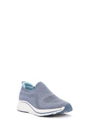 Derimod Zero Women's Blue Thick-Soled Fabric Sneakers | Derimod