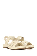 Woman Cream Strap Thick-Soled Comfort Sandal | Derimod