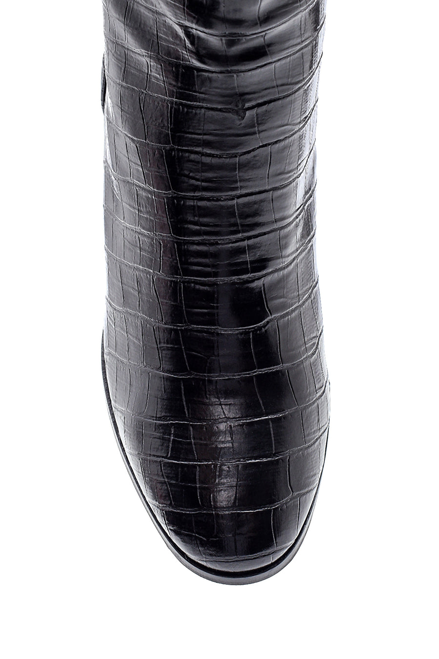 Women's Crocodile Heeled Boots