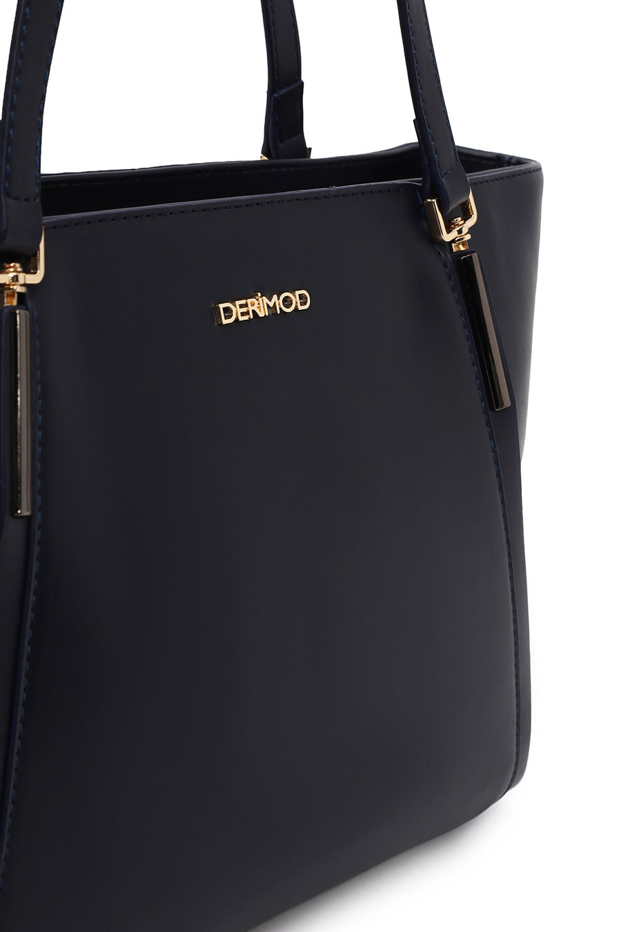 Woman Navy Long-Strap Classic Shoulder Bag