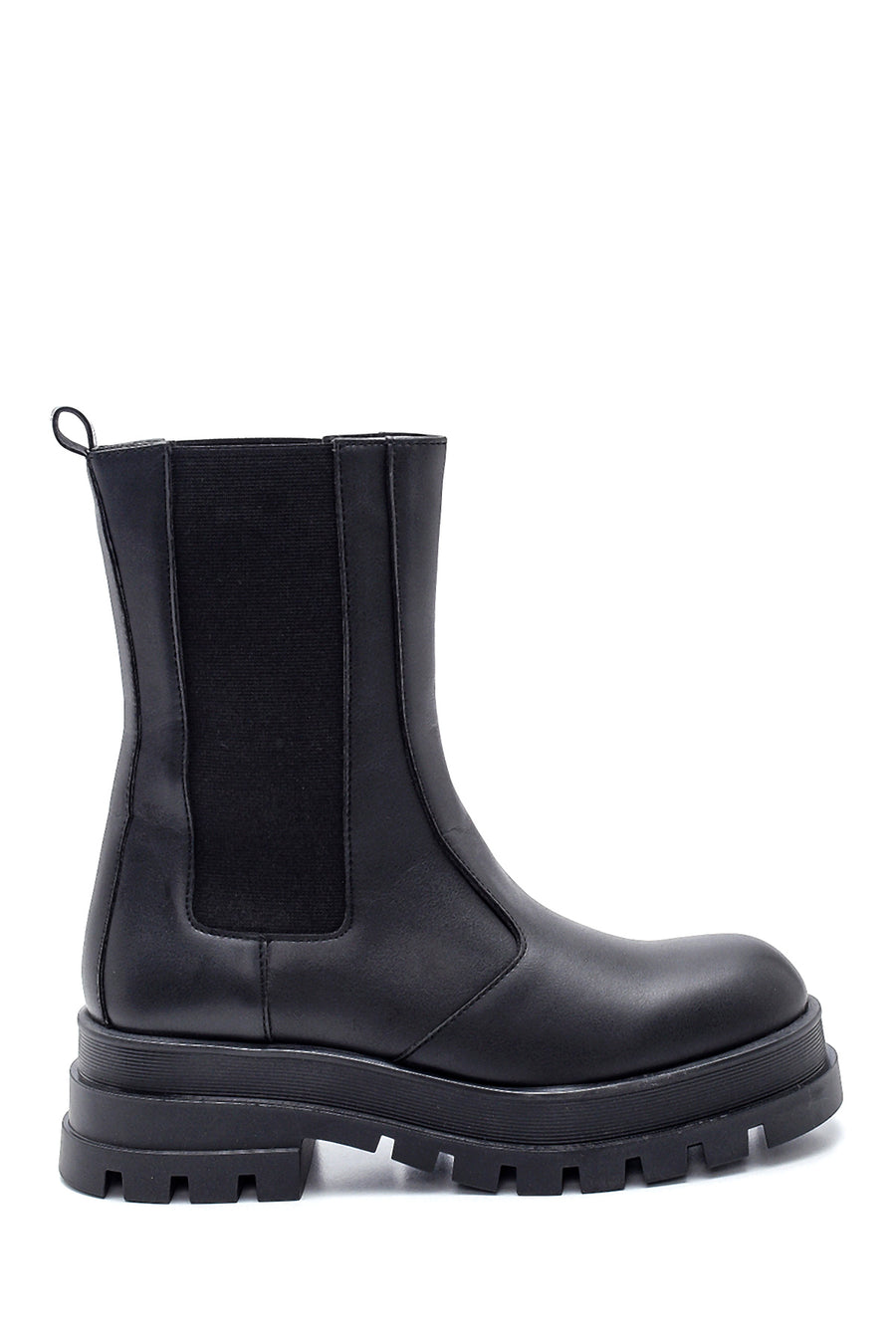 Women's Thick Sole Long Chelsea Boots 21WFE191518 | Derimod
