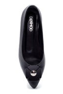 Women's Leather Buckle Ballerinas | Derimod