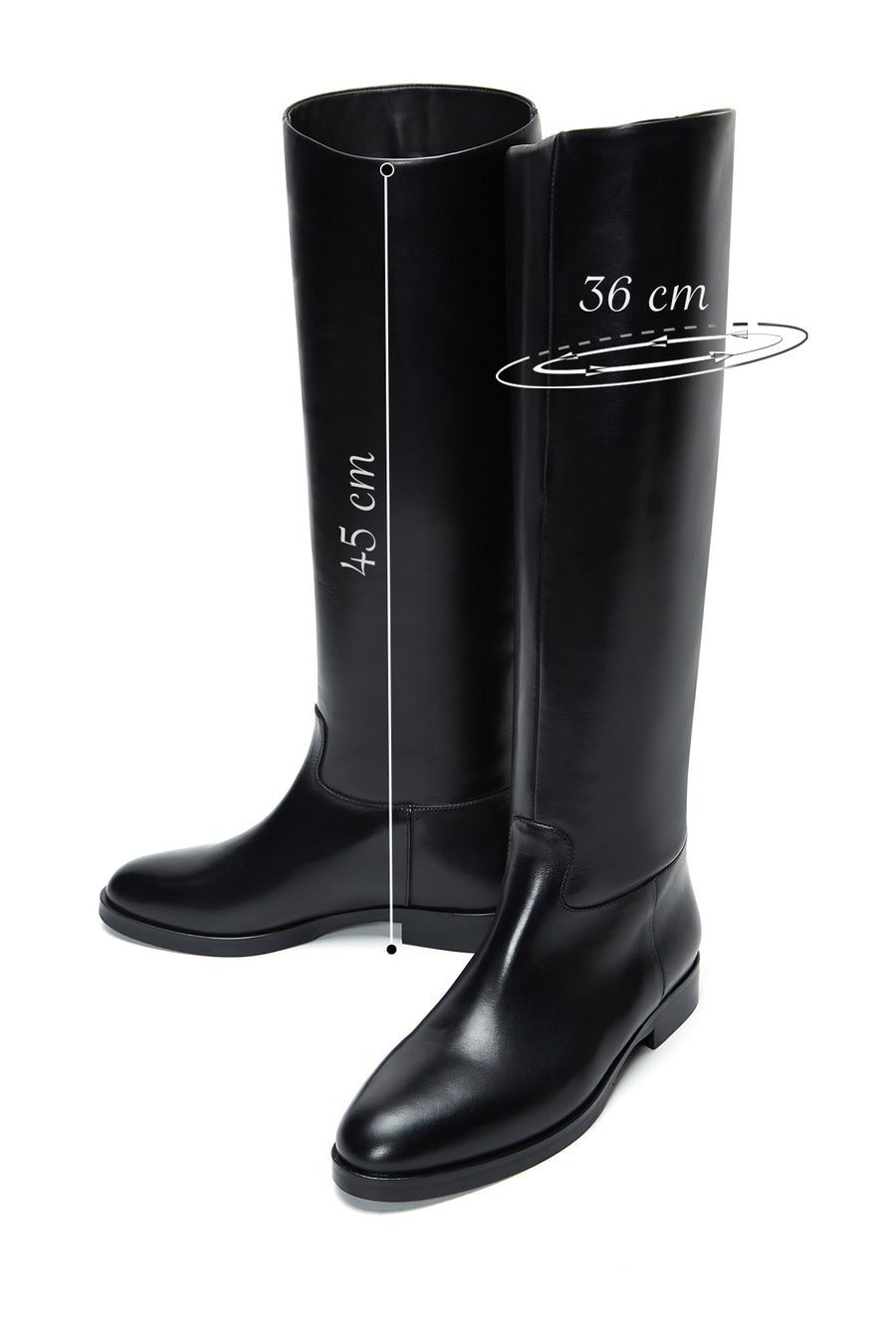 Woman Black Leather Boot