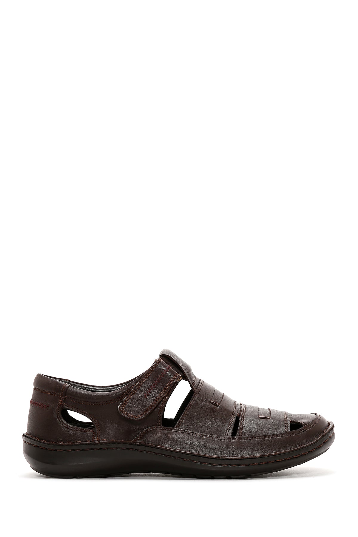 Erkek Kahverengi Deri Casual Sandalet 23SFD684318 | Derimod