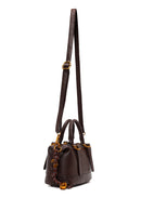 Woman Brown Long-Strap Mini Shoulder Bag | Derimod