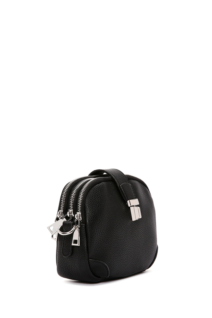Women's Black Long Strap Crossbody Bag
