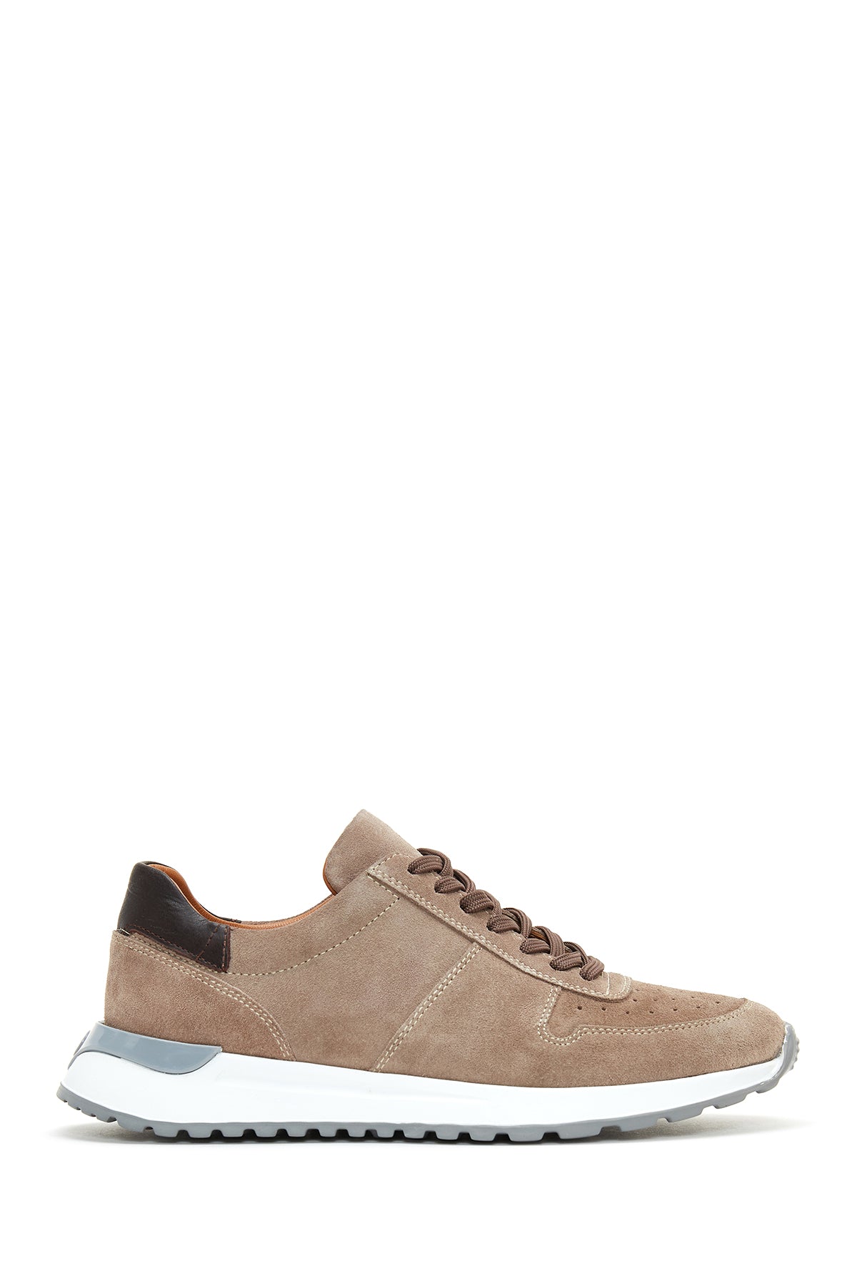 Erkek Vizon Süet Deri Sneaker 22WFD621310 | Derimod