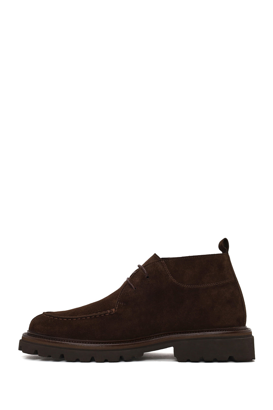 Male Brown Lace-up Suede Casual Boots