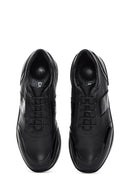 Women's Black Leather Sneaker | Derimod