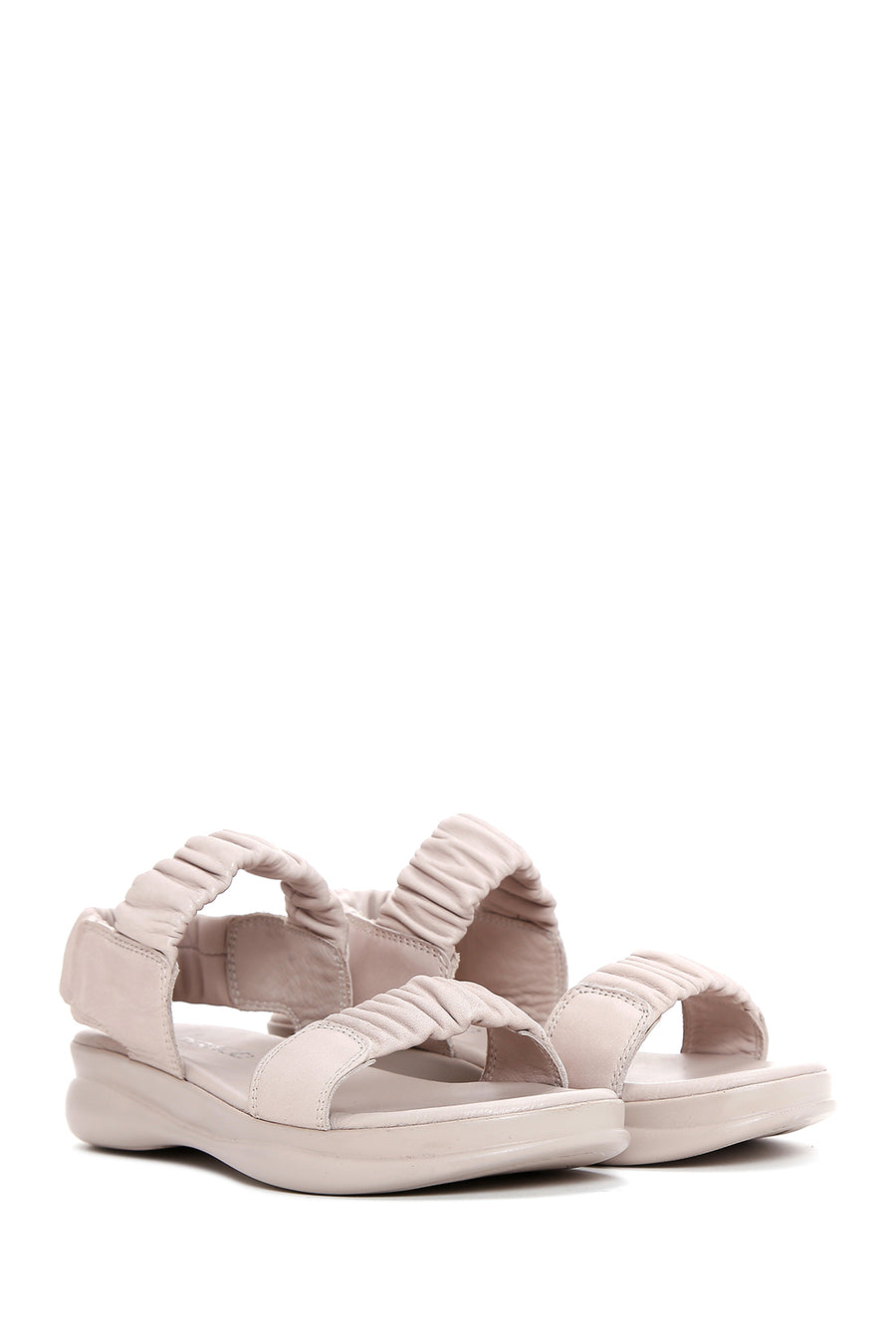 Women's Mink Leather Comfort Sandals
