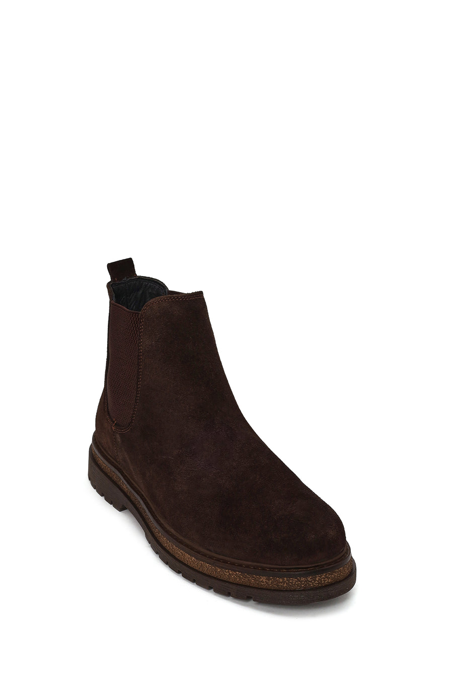 Male Brown Suede Chelsea Boots