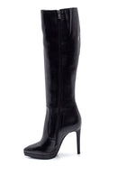 Women's Leather Heeled Boots | Derimod