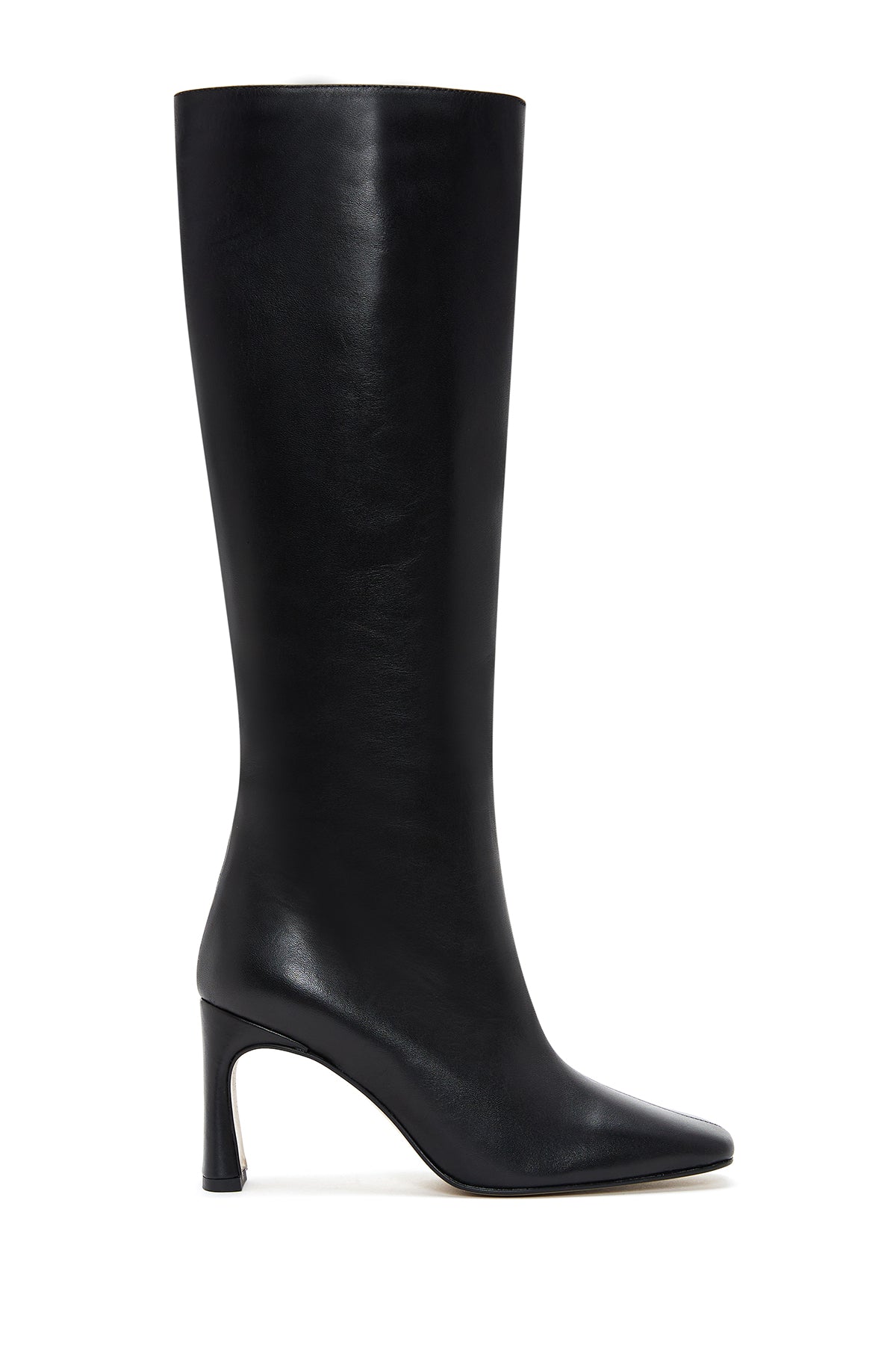 Women's Black Leather Heeled Boots 22WFD141718 | Derimod