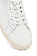 Kadın Beyaz Bağcıklı Deri Sneaker | Derimod