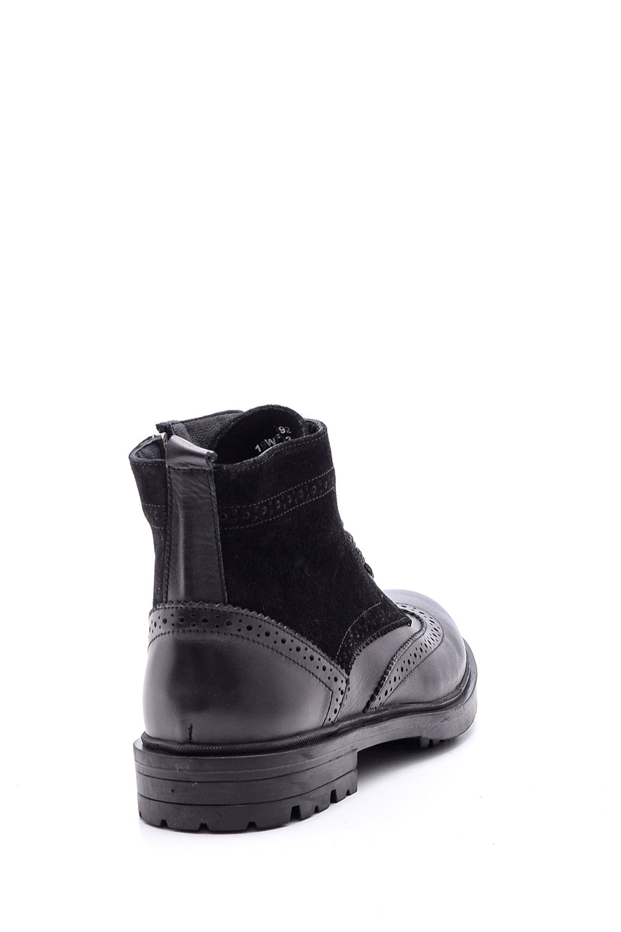 Men's Suede Detailed Leather Boots