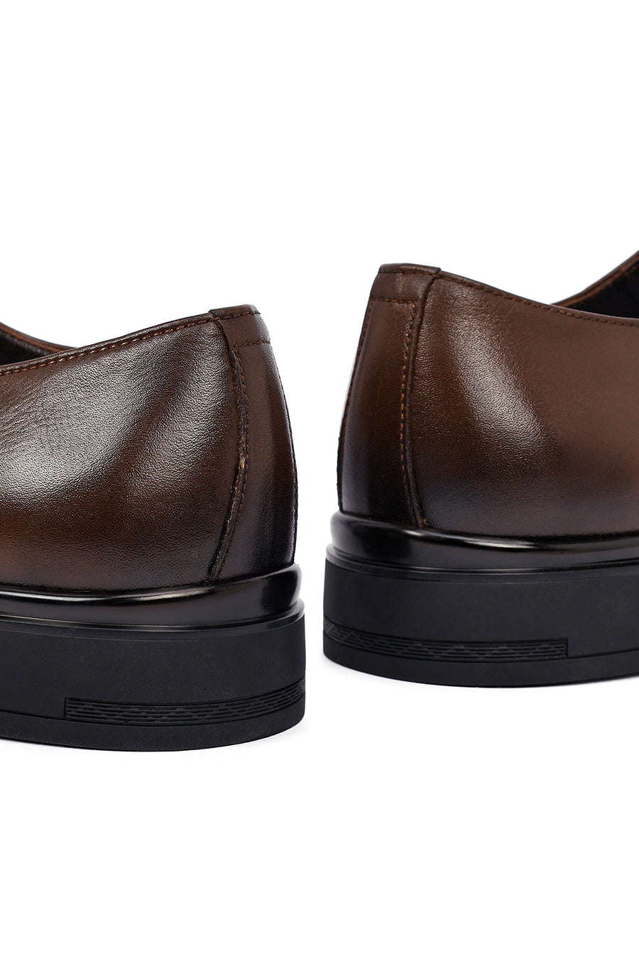 Men's Brown Lace Up Leather Casual Shoes