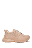 Women's Cream Thick Soled Sneaker | Derimod