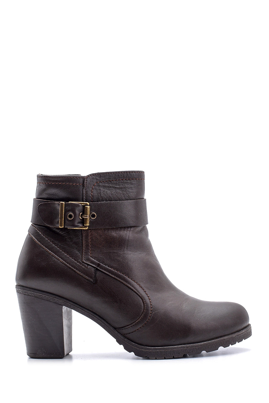 Women's Heeled Leather Boots 19WFD287018 | Derimod