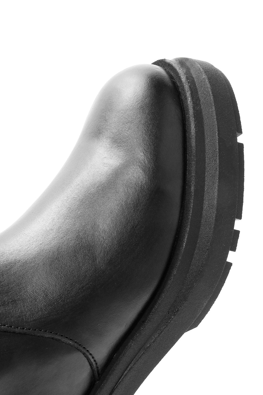 Women's Black Zippered Leather Boots