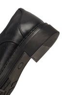 Woman Black Lace-up Leather Masculine Shoes | Derimod