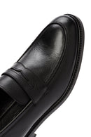Men's Black Leather Classic Loafer | Derimod