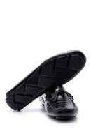 Men's Crocodile Detailed Leather Loafer | Derimod