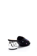 Women's Suede Heeled Slippers | Derimod