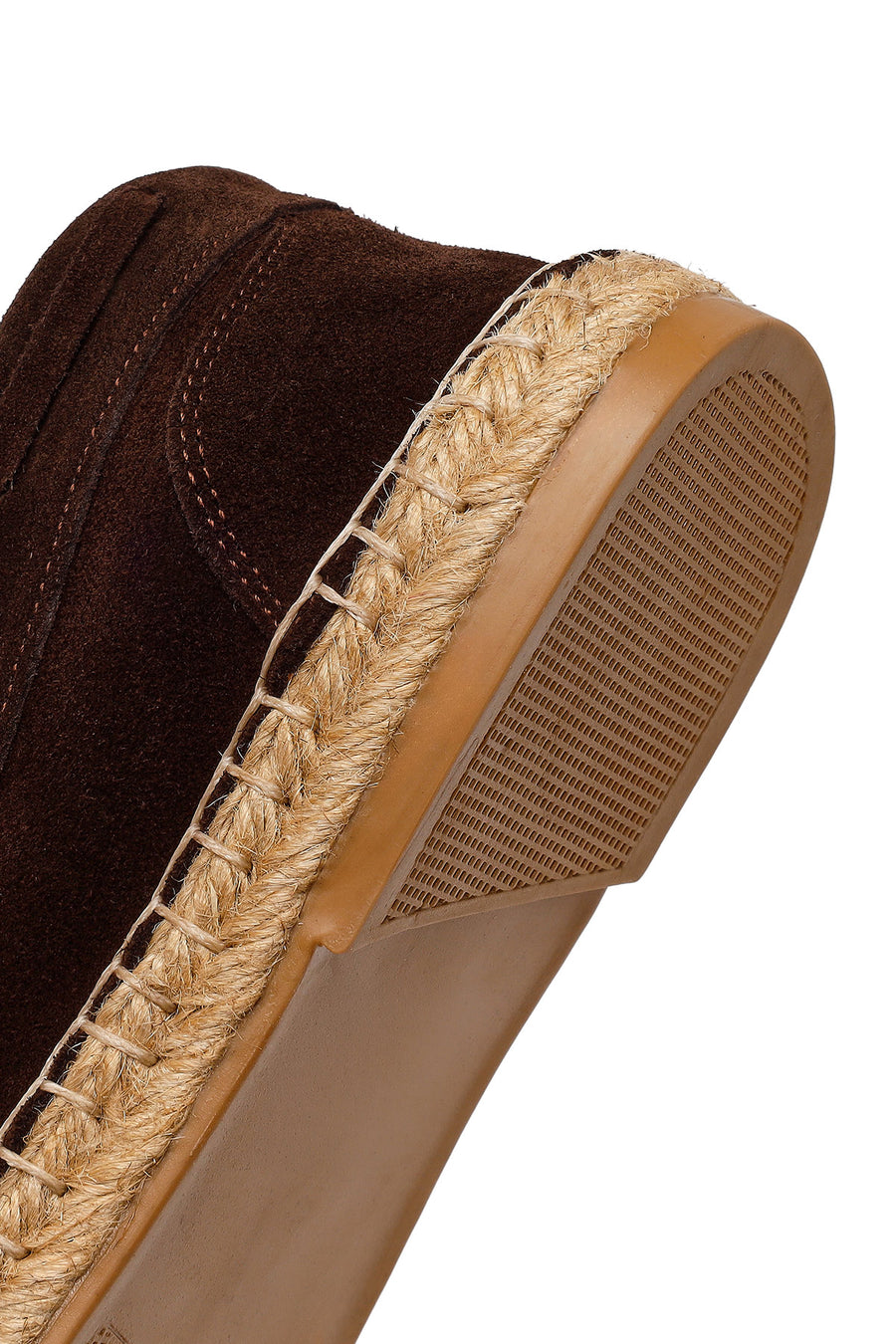 Male Brown Lace-Up Suede Espadrilles