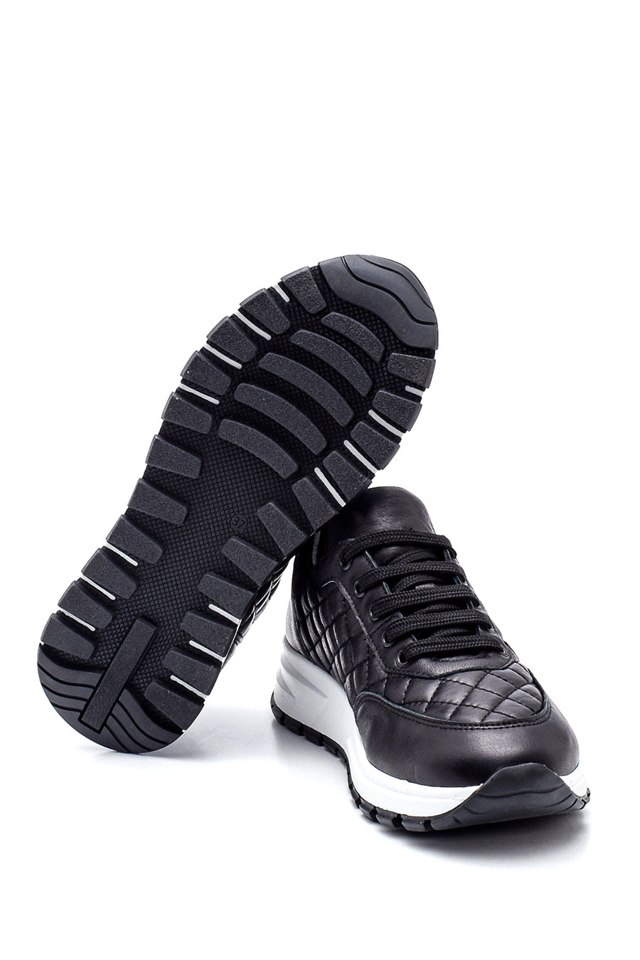 Women's Leather Quilted Sneaker