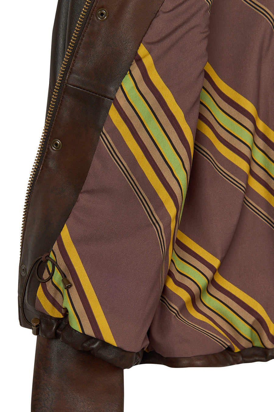 Richmond Woman Brown Short A-Line Leather Jacket