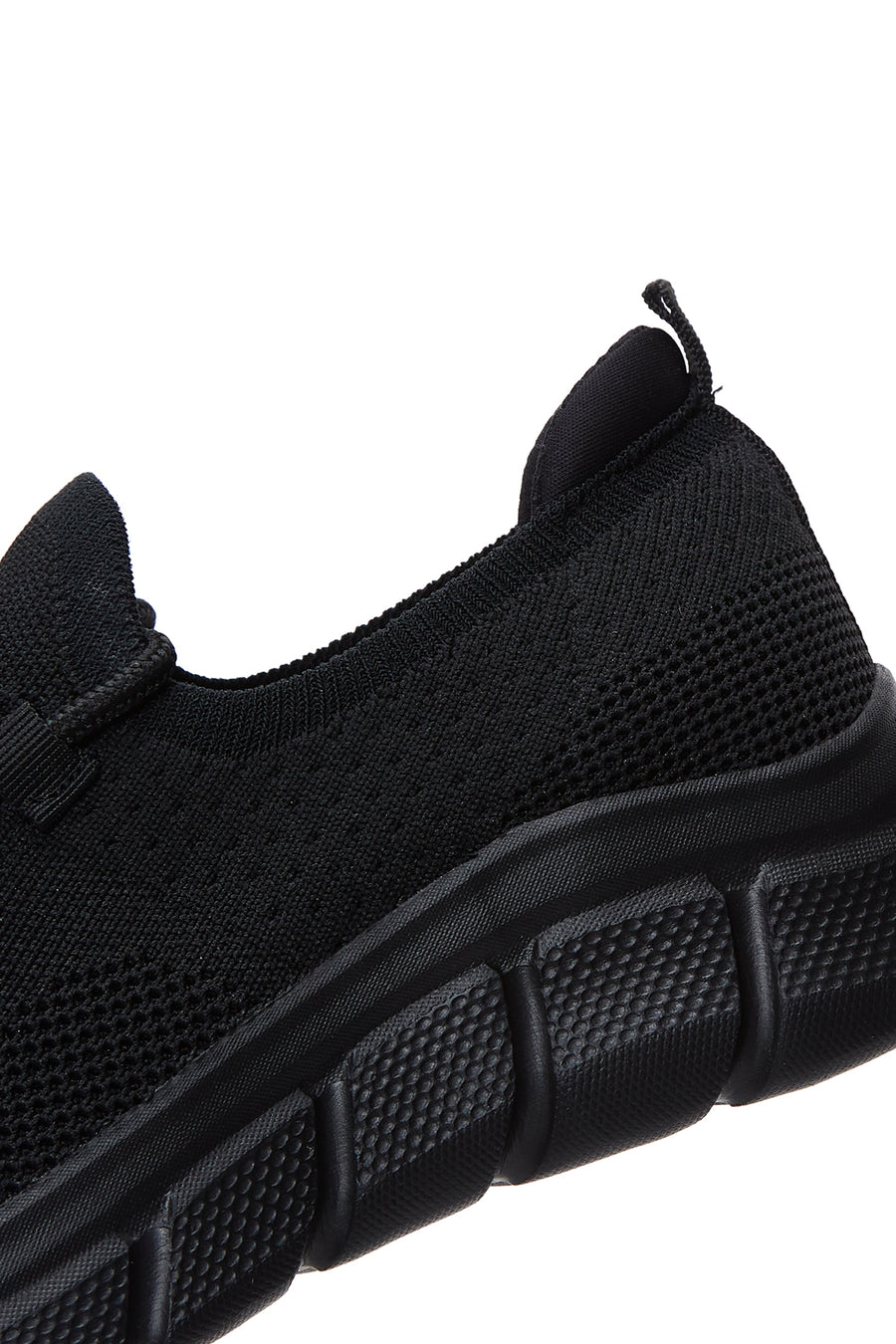 Women's Black Fabric Sneaker