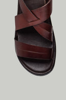 Brown Men's Leather Sandals | Derimod