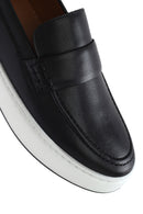 Erkek Siyah Deri Loafer | Derimod