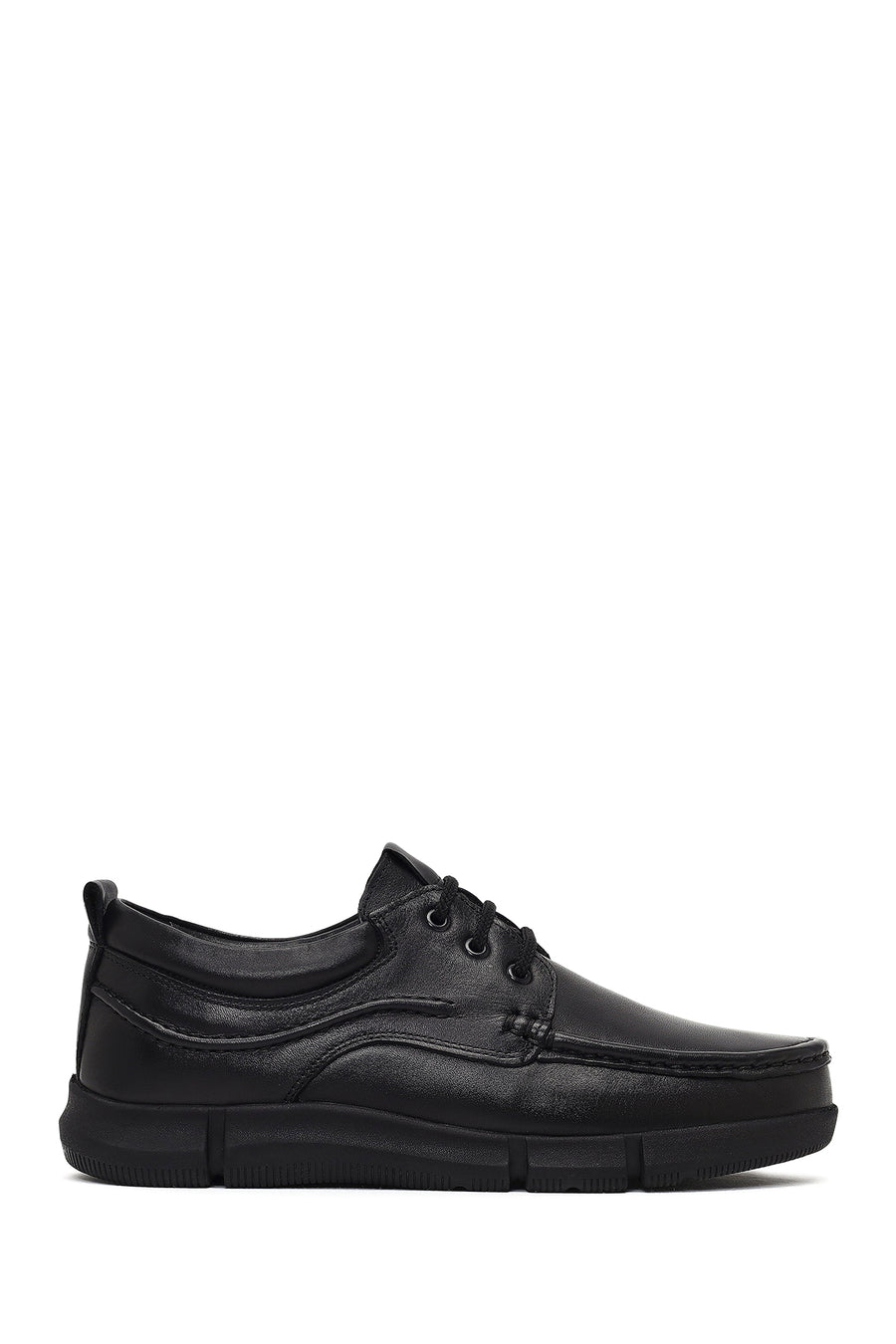 Men's Black Lace-Up Leather Casual Shoes 25WFD710118 | Derimod