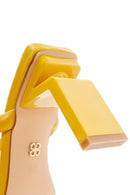 Women's Yellow Heeled Slippers | Derimod