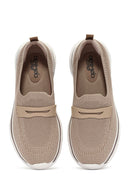 Derimod Zero Women's Beige Fabric Loafers | Derimod