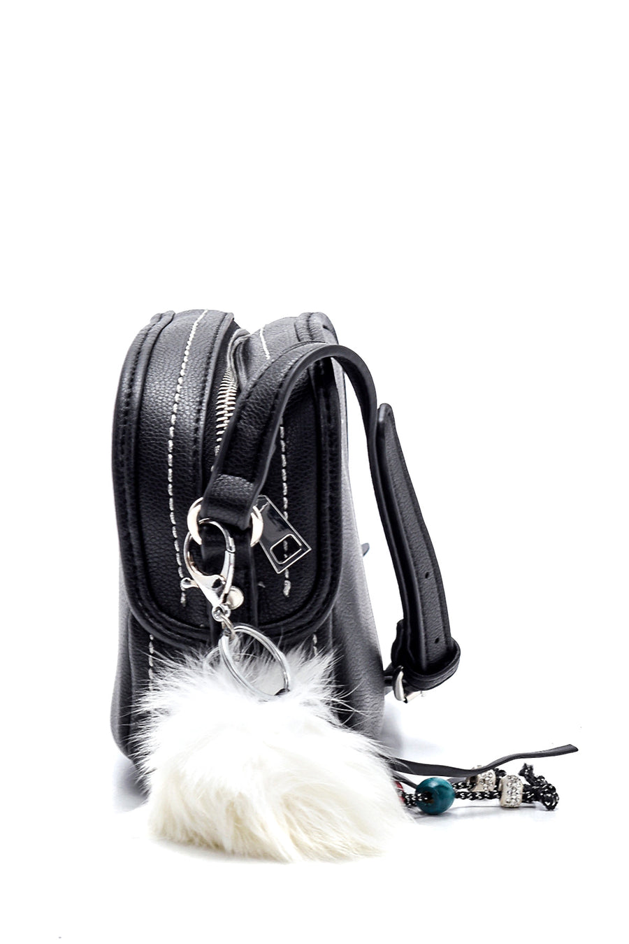 Women's Black Long Strap Crossbody Bag