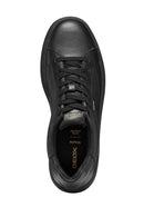 Geox Erkek Siyah U Spherıca Ecub-1.1 B Abx Bağcıklı Deri Sneaker | Derimod